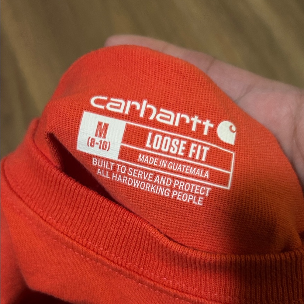 Carhartt Vibrant Orange Tee with Pocket - Picture 3 of 3